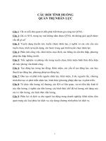 Câu hỏi tình huống quản trị nhân lực có đáp án 