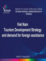 VIET NAM TOURISM DEVELOPMENT STRATEGY AND DEMAN FOR FOREIGN ASSISTANCE