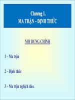 Dai so chuong 1 toán cao cấp