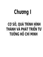 Bài giảng tư tưởng hồ chí minh   chương 1  cơ sở, quá trình hình thành và phát triển tư tưởng hồ chí minh (20tr)