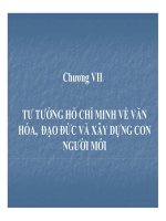 Bài giảng tư tưởng hồ chí minh   chương 7  tư tưởng hồ chí minh về văn hóa, đạo đức và xây dựng con người mới (34tr)
