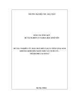 NGHIÊN CỨU BẢN CHẤT KIẾN TẠO VÀ TIỀM NĂNG SINH KHOÁNG KHỐI SIÊU MAFIC KHU VỰC SUỐI CỦN –   THÀNH PHỐ CAO BẰNG