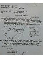 đề thi môn học kết cấu thép 2 , đh mở tp hcm