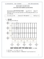 Đồ Án Mẫu Bê Tông Cốt Thép 1