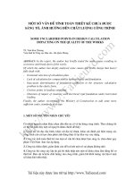 Một số vấn đề tính toán thiết kế chưa được sáng tỏ, ảnh hưởng đến chất lượng công trình   ts  trần kim chương 