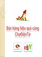 TÀI LIỆU cách bán hàng hiệu quả