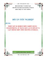 THIẾT KẾ XE ROBOT ĐIỀU KHIỂN BẰNG SMARTPHONE, SỬ DỤNG KIT LAUNCHPAD VÀ LẬP TRÌNH TRÊN MÔI TRƯỜNG ENERGIA