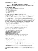 ĐỒ ÁN BÊ TÔNG CỐT THÉP II - THIẾT KẾ KHUNG NGANG NHÀ CÔNG NGHIỆP 1 TẦNG, LẮP GHÉP, 3 NHỊP ĐỀU NHAU