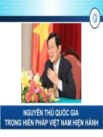 Thuyết trình môn luật hiến pháp nguyên thủ quốc gia trong hiến pháp việt nam hiện hành 