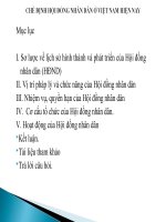 Thuyết trình môn luật hiến pháp chế định hội đồng nhân dân ở việt nam hiện nay 