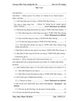 Báo cáo tốt nghiệp kế toán bán hàng và xác định kết quả kinh doanh tại công ty TNHH xuất nhập khẩu phúc dương