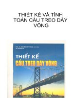 THIẾT kế cầu TREO dây VÕNG