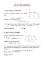 QUY TẮC SIMPSON TRONG BÀI TOÁN XẾP DỠ