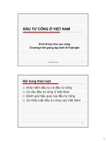 Bài giảng đầu tư công ở việt nam   vũ thành tự anh