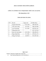 Báo cáo phân tích chứng khoán công ty cổ phần xuất nhập khẩu thủy sản an giang 