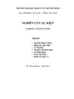 Tiểu luận nghiên cứu sự kiện cổ phiếu thuộc diện đưa vào ra diện cảnh báo 