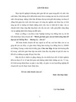 Đánh giá hiệu quả của mô hình nông lâm kết hợp tại xã chiềng hoa, mường la, sơn la 