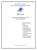 Tiểu luận môn luật hiến pháp chế định quốc hội trong hiến pháp việt nam hiện hành 