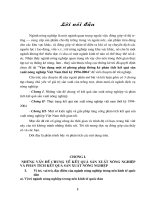 Đề tài vận dụng một số phương pháp thống kê phân tích kết quả sản xuất nông nghiệp việt nam thời kỳ 1994 2004 