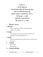 giáo án kể chuyện  Chú Dê Đen