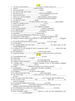 VSUP hoàn thành câu tiếng anh