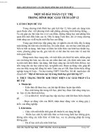 skkn một số bài TOÁN cực TRỊ TRONG HÌNH học GIẢI TÍCH lớp 12 