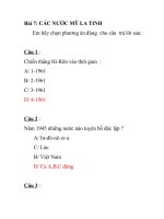 Thư viện câu hỏi lịch sử lớp 9 cả năm chuẩn 2