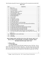 SKKN một số biện pháp  hướng dẫn GV trang trí và sử dụng công cụ hỗ trợ trong lớp học theo mô hình VNEN 