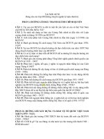 Câu hỏi ôn tập ĐƯỜNG LỐI ĐẤU TRANH GIÀNH CHÍNH QUYỀN