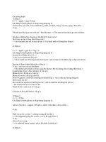 Câu tường thuật dành cho trình độ cấp 3