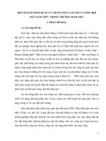 skkn một số giải pháp quản lí nhằm nâng cao chất lượng đội ngũ giáo viên trong trường mầm non 