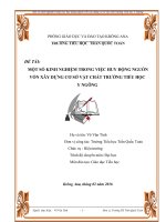 Skkn một số kinh nghiệm trong việc huy động nguồn vốn xây dựng cơ sở vật chất trường tiểu học y ngông 