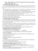 Đề cương ôn tập lịch sử 9 hkII