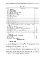 SKKN vận dụng phương pháp tích cực trong dạy học toán lớp 5 