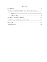 Báo cáo bài tập lớn vi xử lý: ứng dụng của họ vi điều khiển 8051