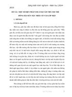 sáng kiến kinh nghiệm một số biện pháp chuẩn bị tâm thế cho trẻ đồng bào dân tộc thiểu số vào lớp một 