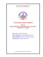 sáng kiến kinh nghiệm một số biện pháp giúp trẻ học tốt môn làm quen văn học 