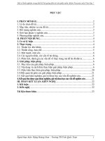 Skkn một số kinh nghiệm trong thiết kế bài giảng điện tử trên phần mềm adobe presenter môn toán lớp 1 