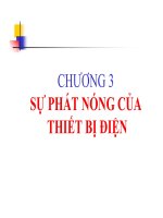 Bài giảng chương 3  sự phát nóng của thiết bị điện