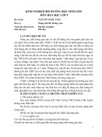 Kinh nghiệm bồi dưỡng học sinh giỏi môn hoá học lớp 9