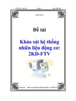 Đề tài khảo sát hệ thống nhiên liệu động cơ 2KD FTV - đại học công nghiệp Hà Nội