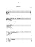 NÂNG CAO CHẤT LƯỢNG GIÁO dục HƯỚNG NGHIỆP QUA môn CÔNG NGHỆ CHO học SINH tại TRƯỜNG TRUNG học PHỔ THÔNG TRẦN QUANG KHẢI, LONG điền, BÀ RỊA VŨNG TÀU