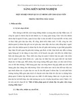 sáng kiến kinh nghiệm một số biện pháp quản lý nhóm lớp cho giáo viên trong trường mẫu giáo 