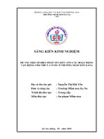 sáng kiến kinh nghiệm một số biện pháp tổ chức tốt các hoạt động vận động cho trẻ 5 6 tuổi ở trường mầm non ea na 