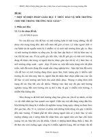 sáng kiến kinh nghiệm một số biện pháp giáo dục ý thức bảo vệ môi trường cho trẻ trong trường mầm non 