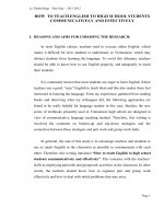 skkn HOW TO TEACH ENGLISH TO HIGH SCHOOL STUDENTS COMMUNICATIVELY AND EFFECTIVELY