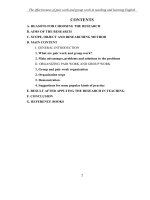 skkn The effectiveness of pair work and group work in teaching and learning English