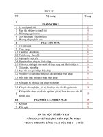 Skkn một số biện pháp năng cao chất lượng giáo dục âm nhạc trong đời sống hằng ngày đối với trẻ 5 – 6 tuổi ở trường mầm non sơn ca 