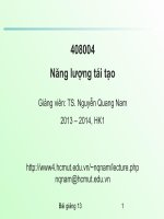 Ứng dụng hiệu quả năng lượng tái tạo