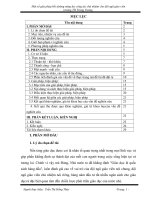 SKKN một số giải pháp bồi dưỡng năng lực công tác chủ nhiệm cho đội ngũ giáo viên 